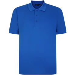 Bigdude Plain Polo Shirt Royal Blue