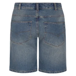 Bigdude Stretch Denim Shorts With Whiskers Tint Wash -Big Dude Clothing Shop f2b45b45 bd25sh10 02 3