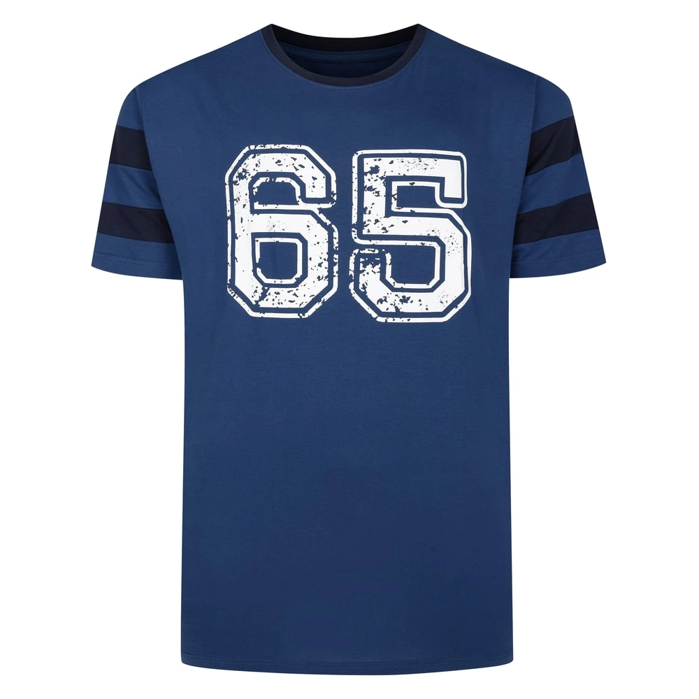 Bigdude Varsity T-Shirt Denim/Navy 1 Bigdude Varsity T-Shirt Denim/Navy