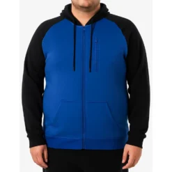 Bigdude Contrast Raglan Full Zip Hoody Royal Blue -Big Dude Clothing Shop f4f28aae life1 us23h08 16 royalblue