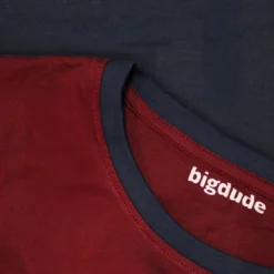 Bigdude Cut & Sew 2 Tone T-Shirt Navy/Burgundy 7 Bigdude Cut & Sew 2 Tone T-Shirt Navy/Burgundy -Big Dude Clothing Shop f5afb621 11e3f6ee 1