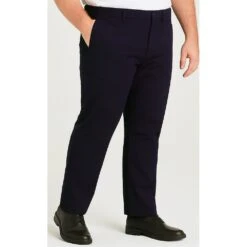 Bigdude Stretch Chino Trousers Navy 17 Bigdude Stretch Chino Trousers Navy -Big Dude Clothing Shop f6cf9c26 life2 us20tr02 02 navy