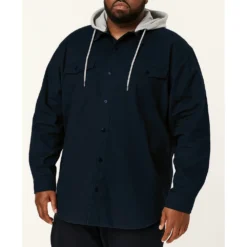 Bigdude Overshirt With Hood Navy -Big Dude Clothing Shop f731bdb9 life1 us24ls09 02 navy