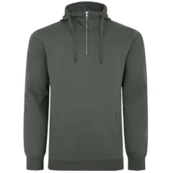 Bigdude Lightweight Half Zip Hoody Sage Green