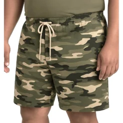 Bigdude Camo Loop Back Shorts Khaki -Big Dude Clothing Shop f91cdc93 life2 bd25sh25 11 khaki