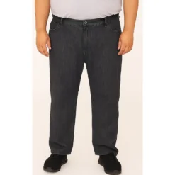 Bigdude Elasticated Waist Jeans Grey Wash -Big Dude Clothing Shop f9fea08c life1 us19ej 05 greywash