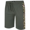 Bigdude Camo Side Panel Loopback Jogger Shorts Green