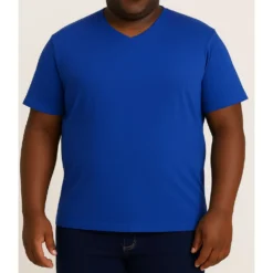 Bigdude Plain V-Neck T-Shirt Royal Blue 10 Bigdude Plain V-Neck T-Shirt Royal Blue -Big Dude Clothing Shop fb7c0fa8 77a2ac8c life1 bd21ts13 16 blue