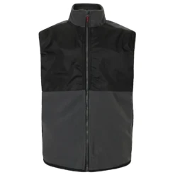 Bigdude Nylon Polar Fleece Gilet Black/Charcoal