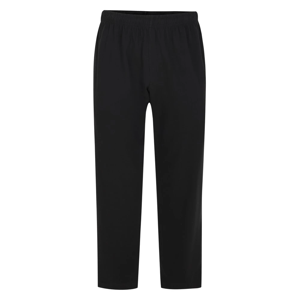Bigdude Lightweight Jersey Open Hem Joggers Black