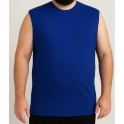 Bigdude Plain Sleeveless T-Shirt Royal Blue 5 Bigdude Plain Sleeveless T-Shirt Royal Blue -Big Dude Clothing Shop fd0de418 c4f7a433 life1 bd20pv01 16 royalblue