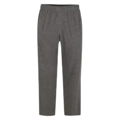 Bigdude Lightweight Jersey Open Hem Joggers Charcoal Marl