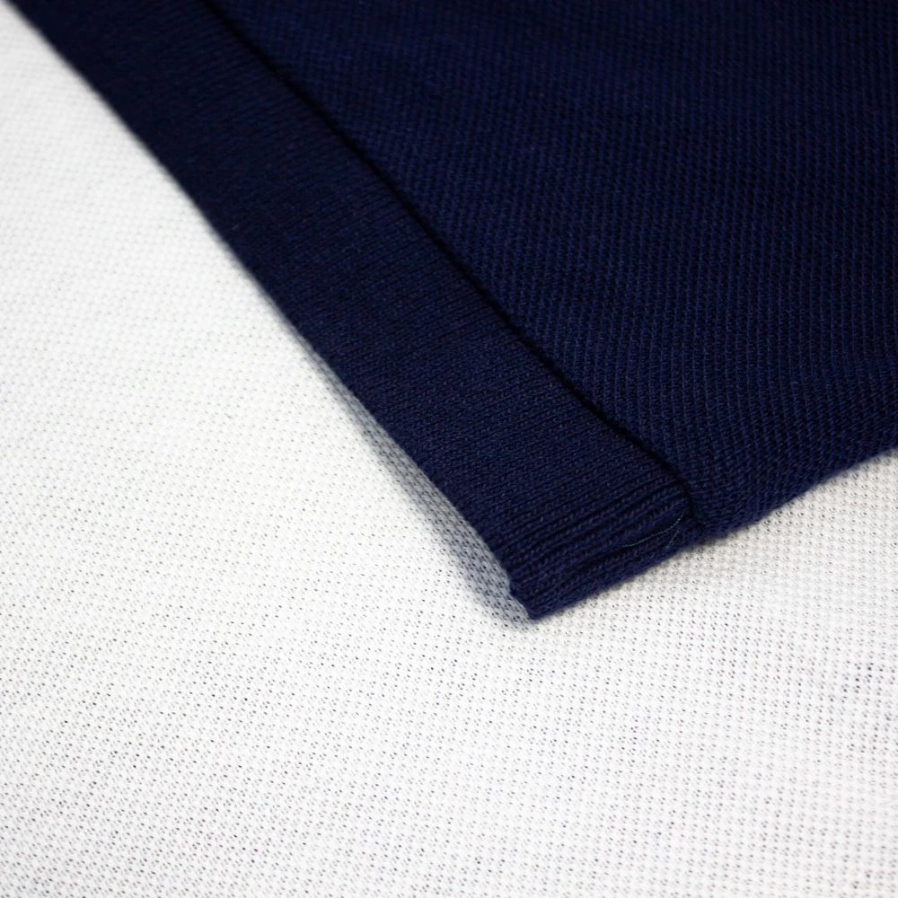 Bigdude Colour Block Polo Shirt Navy 6 Bigdude Colour Block Polo Shirt Navy - Image 6