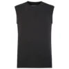 Bigdude Plain Sleeveless T-Shirt Charcoal