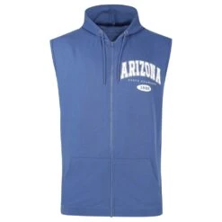 Bigdude Arizona Sleeveless Loopback Hoody Deep Blue