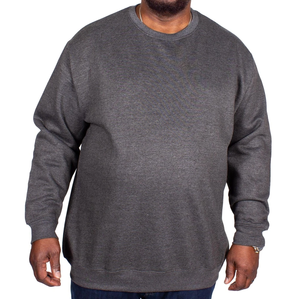 Bigdude Essentials Jumper Charcoal 2 Bigdude Essentials Jumper Charcoal - Image 2