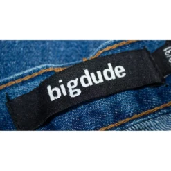 Bigdude Elasticated Waist Jeans Mid Wash -Big Dude Clothing Shop img 0504