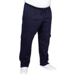Bigdude Straight Leg Cargo Joggers Navy -Big Dude Clothing Shop img 1317 clipped rev 1