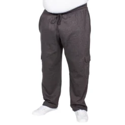 Bigdude Straight Leg Cargo Jogger Charcoal -Big Dude Clothing Shop img 1324 clipped rev 1