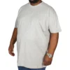 Bigdude Plain Crew Neck T-Shirt Grey