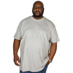 Bigdude Plain Crew Neck T-Shirt Grey -Big Dude Clothing Shop img 1526 clipped rev 1