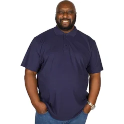Bigdude Plain Polo Shirt- Navy -Big Dude Clothing Shop img 1553 clipped rev 1