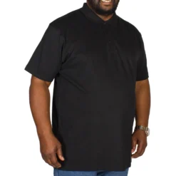Bigdude Plain Polo Shirt - Black