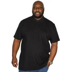 Bigdude Plain Polo Shirt - Black -Big Dude Clothing Shop img 1559 clipped rev 1