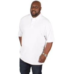 Bigdude Plain Polo Shirt White -Big Dude Clothing Shop img 3857 clipped rev 1 1