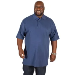 Bigdude Plain Polo Shirt Denim -Big Dude Clothing Shop img 3858 clipped rev 1