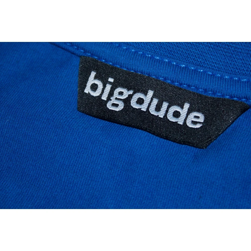 Bigdude Plain Crew Neck T-Shirt Royal Blue 5 Bigdude Plain Crew Neck T-Shirt Royal Blue - Image 5