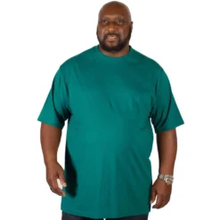 Bigdude Plain Crew Neck T-Shirt Green -Big Dude Clothing Shop img 4877 clipped rev 1 1