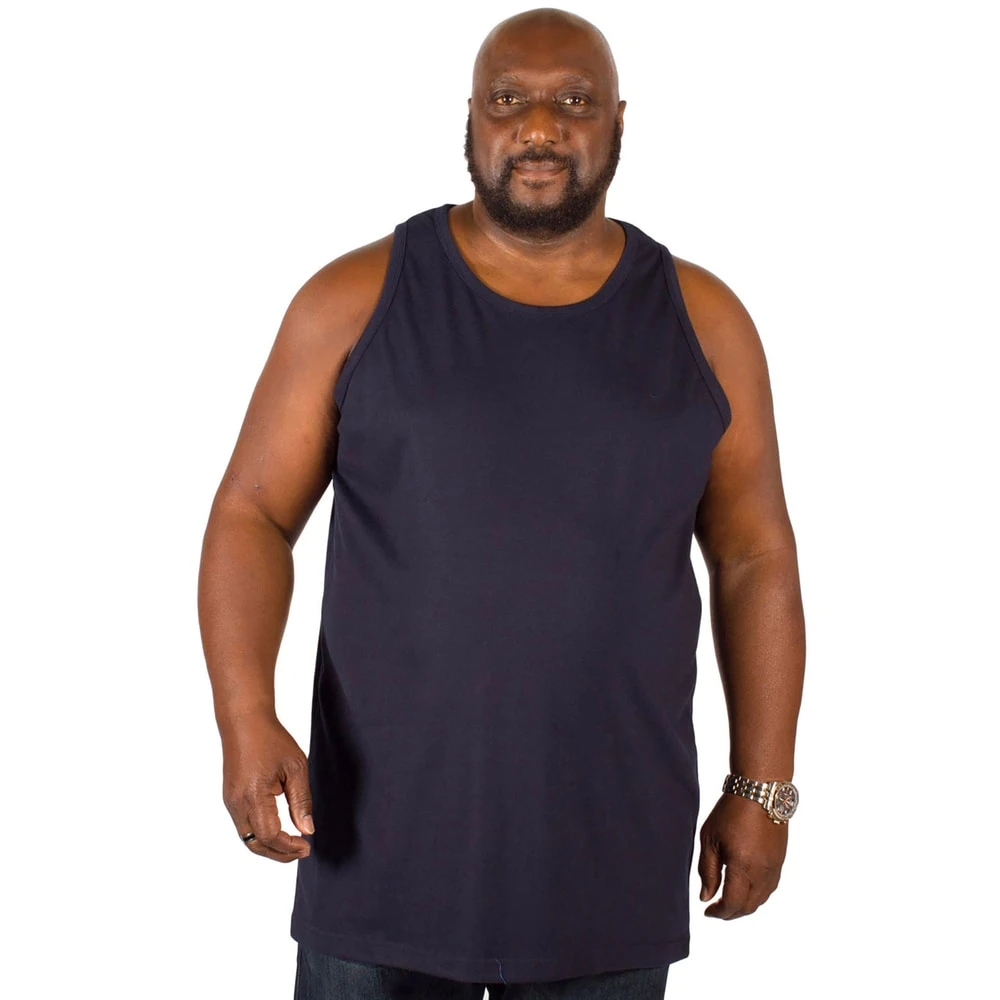 Bigdude Plain Vest Navy 3 Bigdude Plain Vest Navy - Image 3