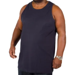 Bigdude Plain Vest Navy 10 Bigdude Plain Vest Navy -Big Dude Clothing Shop img 4915 clipped rev 1