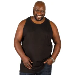 Bigdude Plain Vest Black -Big Dude Clothing Shop img 4938 clipped rev 1