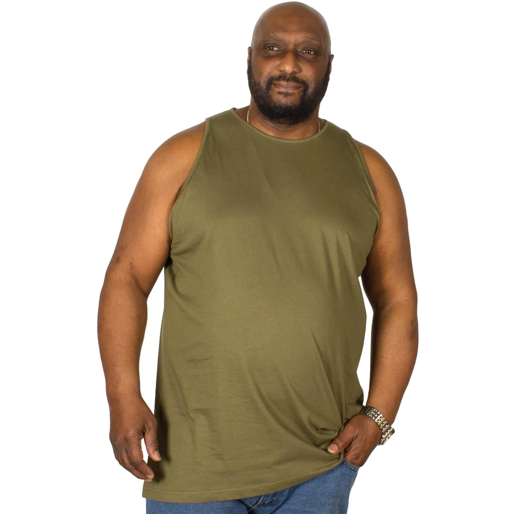 Bigdude Plain Vest Olive 4 Bigdude Plain Vest Olive - Image 4