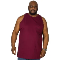 Bigdude Plain Vest Burgundy -Big Dude Clothing Shop img 6235 clipped rev 1