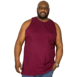 Bigdude Plain Vest Burgundy -Big Dude Clothing Shop img 6238 clipped rev 1