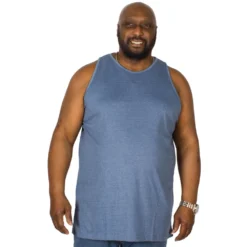 Bigdude Plain Vest Denim Marl -Big Dude Clothing Shop img 6241 clipped rev 1