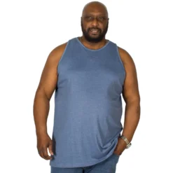 Bigdude Plain Vest Denim Marl -Big Dude Clothing Shop img 6244 clipped rev 1