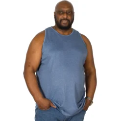 Bigdude Plain Vest Denim Marl -Big Dude Clothing Shop img 6245 clipped rev 1
