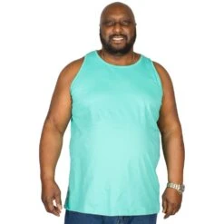 Bigdude Plain Vest Turquoise -Big Dude Clothing Shop img 6276 clipped rev 1