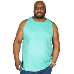 Bigdude Plain Vest Turquoise -Big Dude Clothing Shop img 6279 clipped rev 1