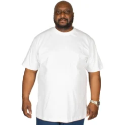 Bigdude Plain Crew Neck T-Shirt White 11 Bigdude Plain Crew Neck T-Shirt White -Big Dude Clothing Shop img 6360 clipped rev 1
