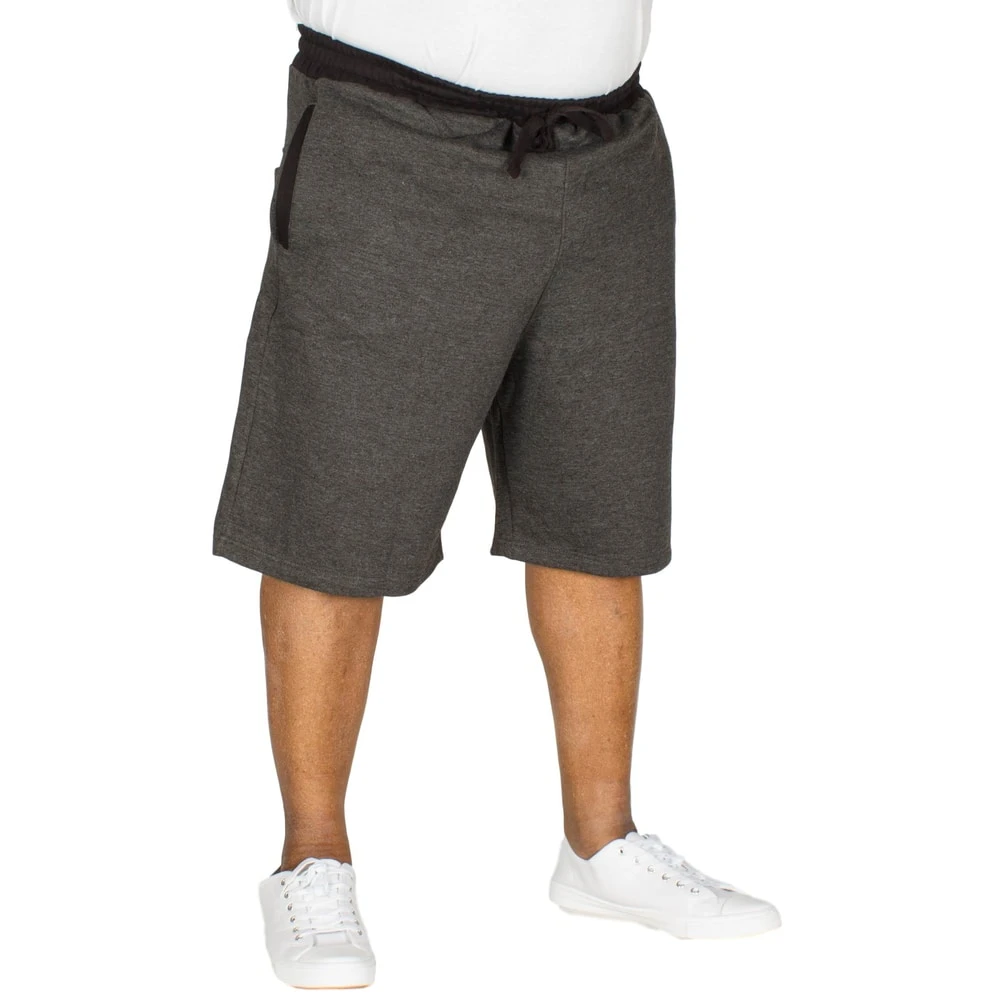 Bigdude Contrast Sweat Shorts Charcoal Marl 5 Bigdude Contrast Sweat Shorts Charcoal Marl - Image 5