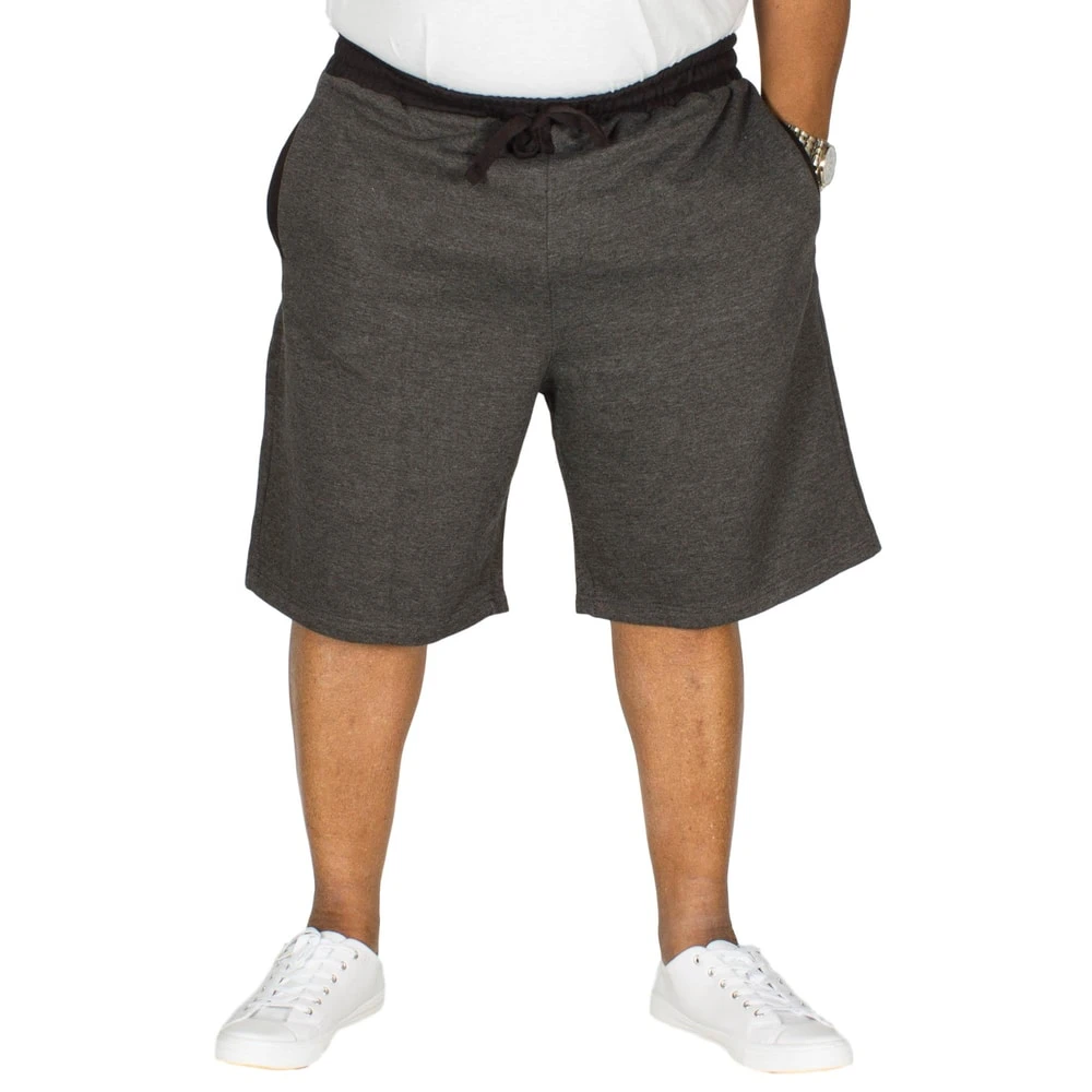Bigdude Contrast Sweat Shorts Charcoal Marl 6 Bigdude Contrast Sweat Shorts Charcoal Marl - Image 6