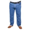 Bigdude Elasticated Waist Jeans Mid Wash