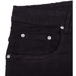 Bigdude Stretch Denim Shorts Black -Big Dude Clothing Shop img 7562 clipped rev 1 1