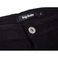 Bigdude Stretch Denim Shorts Black -Big Dude Clothing Shop img 7572 clipped rev 1 2