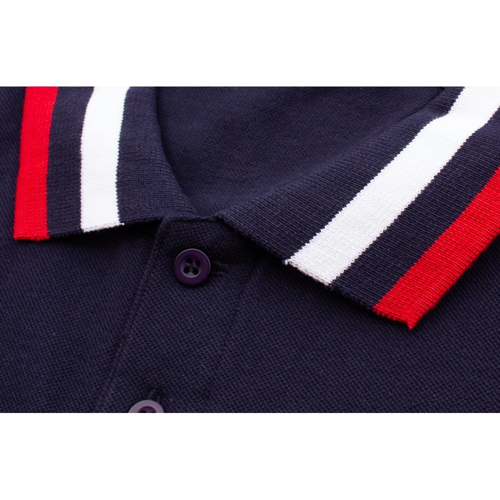 Bigdude Chunky Tipped Polo Shirt Navy 4 Bigdude Chunky Tipped Polo Shirt Navy - Image 4